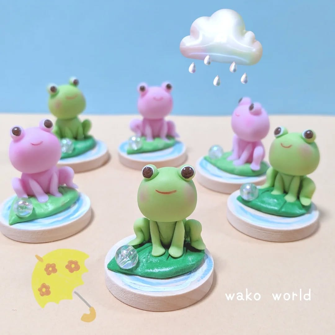 Post 9 by わこわーるど｜粘土細工＊世界にひとつ、想いをかたちに♡ on Instagram (image)