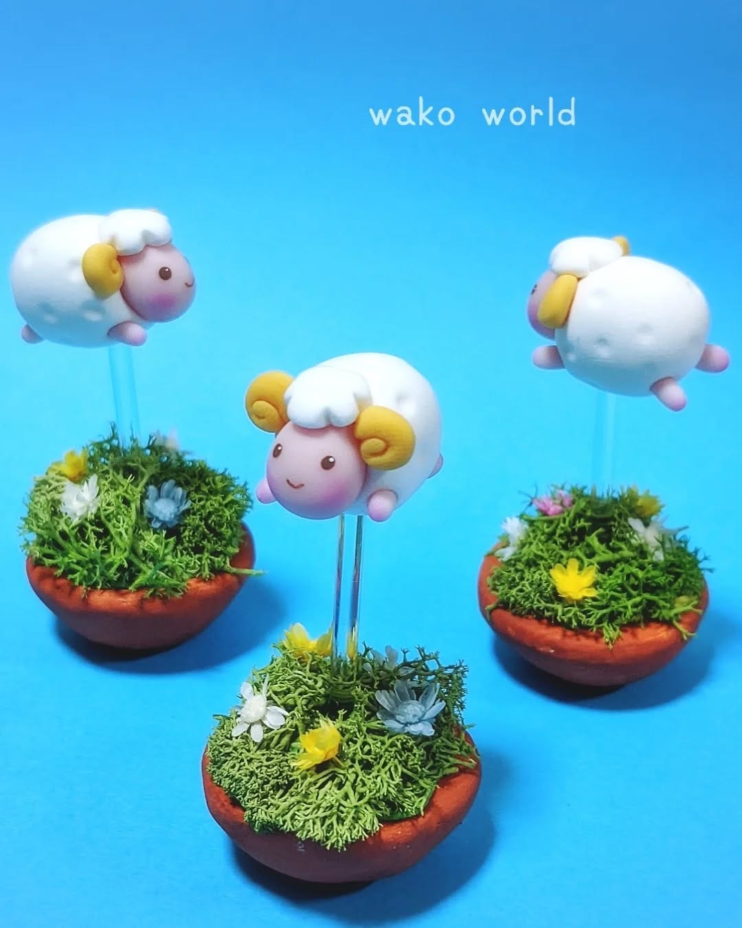 Post 5 by わこわーるど｜粘土細工＊世界にひとつ、想いをかたちに♡ on Instagram (image)