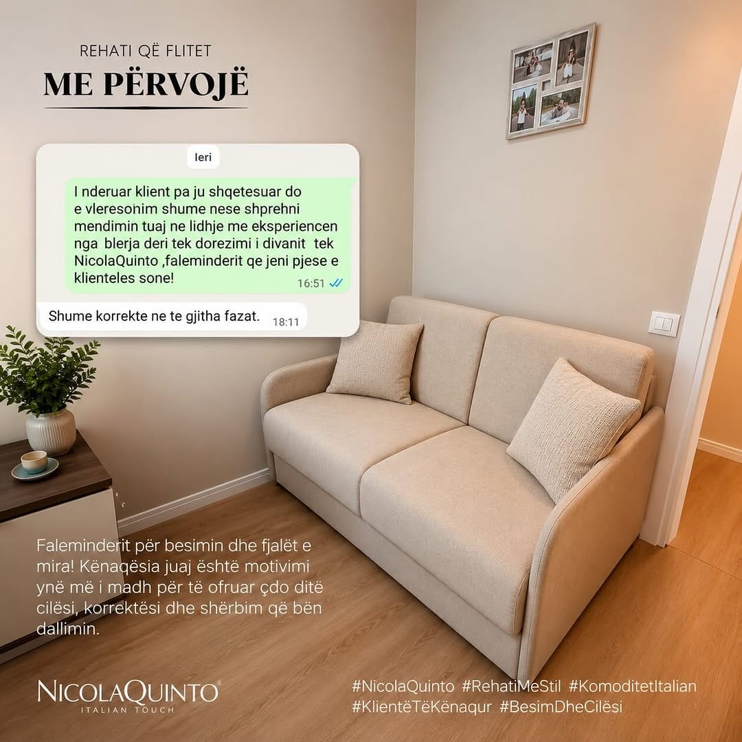 Post 7 by Nicola Quinto Showroom Tirana on Instagram (image)