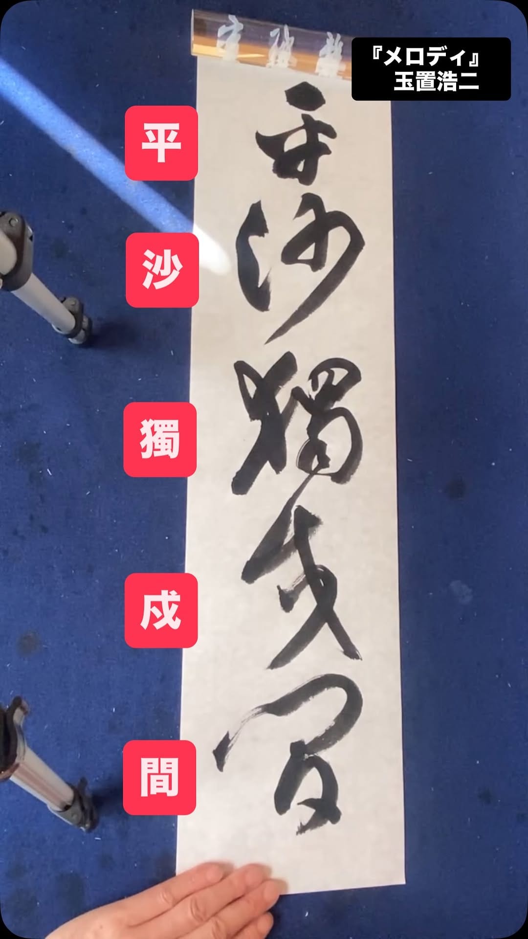 Post 9 by 書道家 浩峰(kouhou)｜時々 百凜花と旅　　浩峰(kouhou) on Instagram (video)