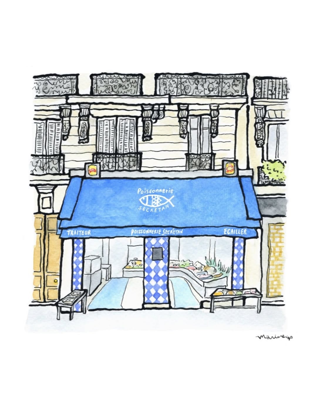 Post 3 by Marine Shimoyama | Paris Illustrator on Instagram (carousel)