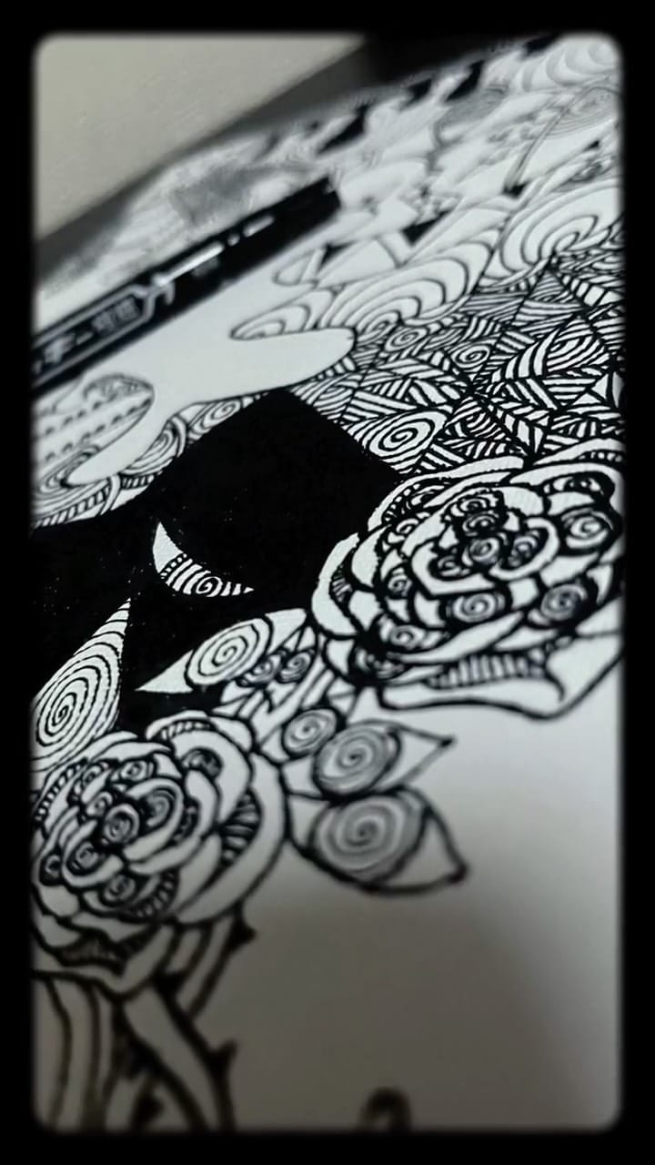 Post 2 by saori｜monochrome art on Instagram (video)