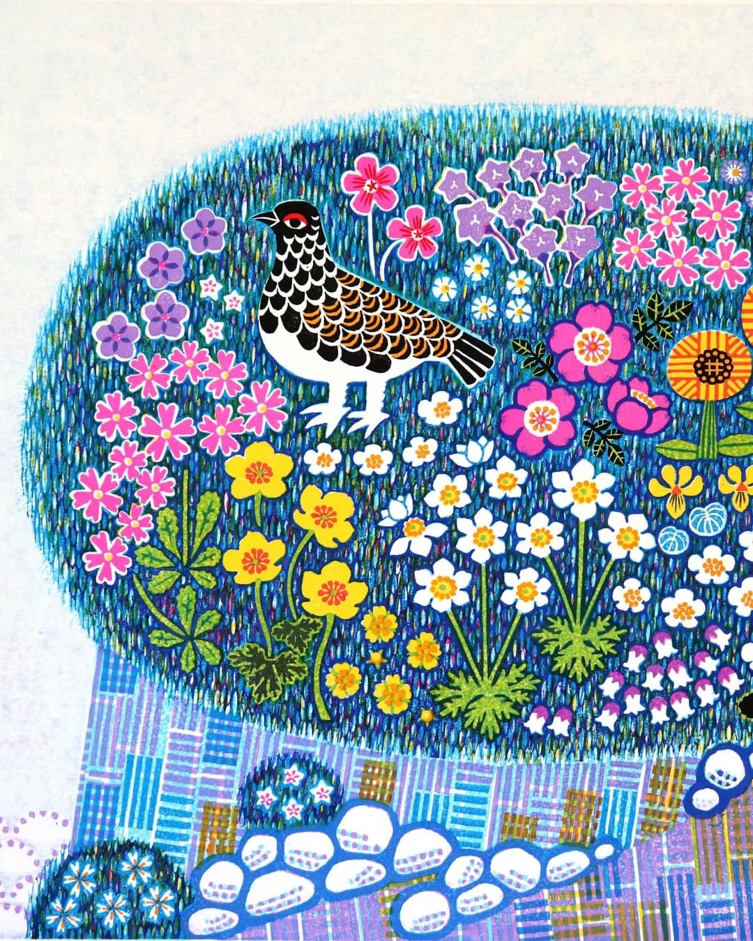 Post 6 by Tomoko Kyuki 久木朋子 woodcut printer 木版画家 on Instagram (carousel)