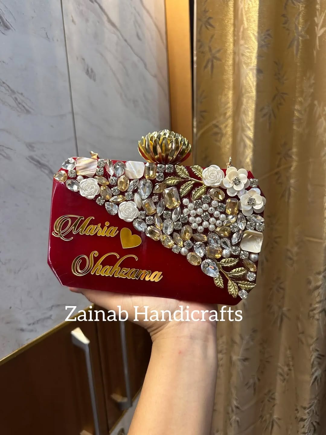 Post 3 by Zainab Handicrafts (Clutch Jutti Wholesale) on Instagram (carousel)