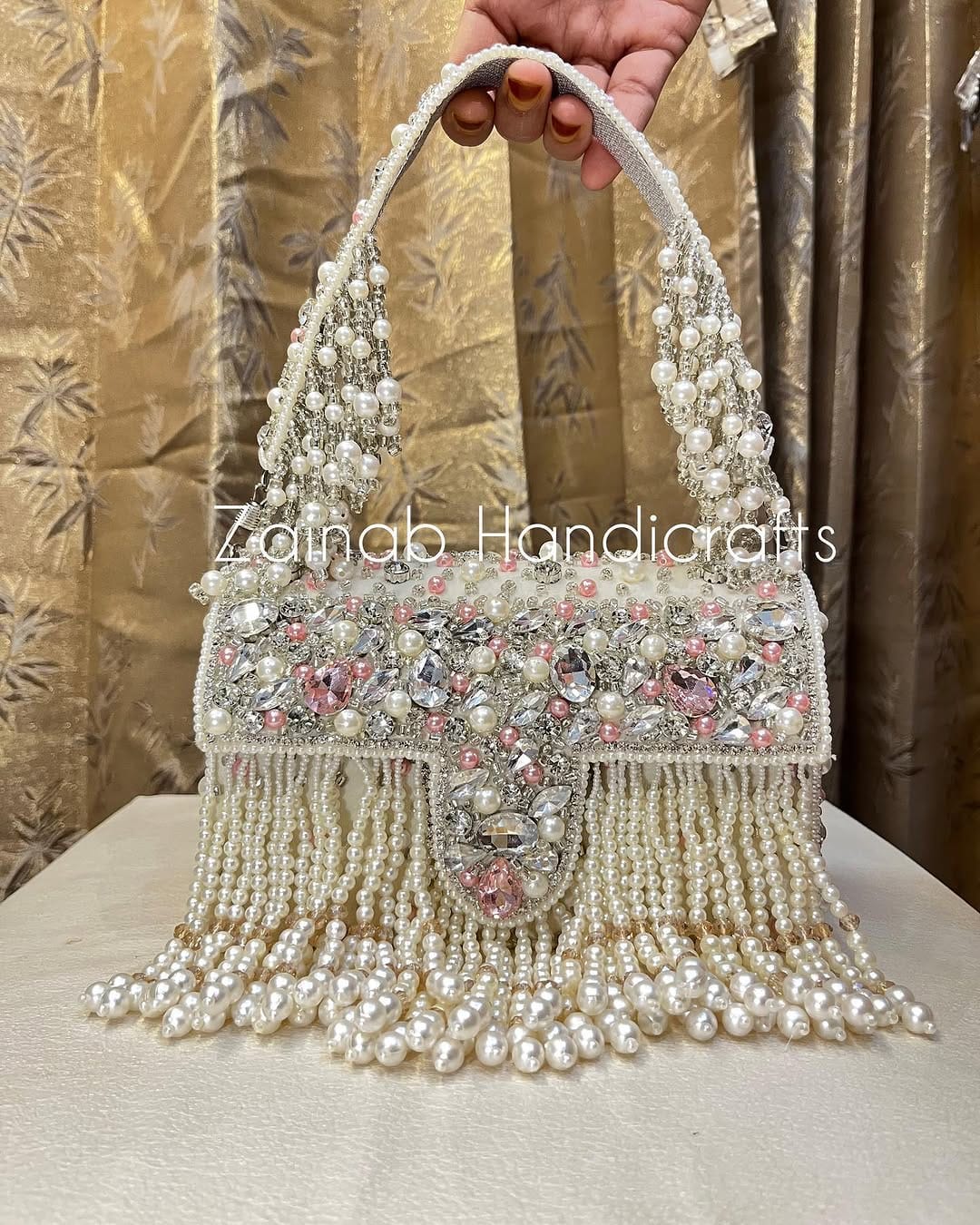 Post 9 by Zainab Handicrafts (Clutch Jutti Wholesale) on Instagram (carousel)