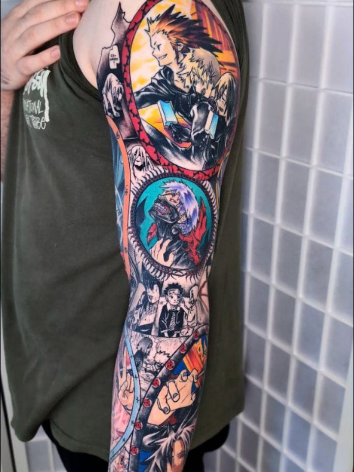 Post 3 by Anime Tattoo Artist on Instagram (carousel)
