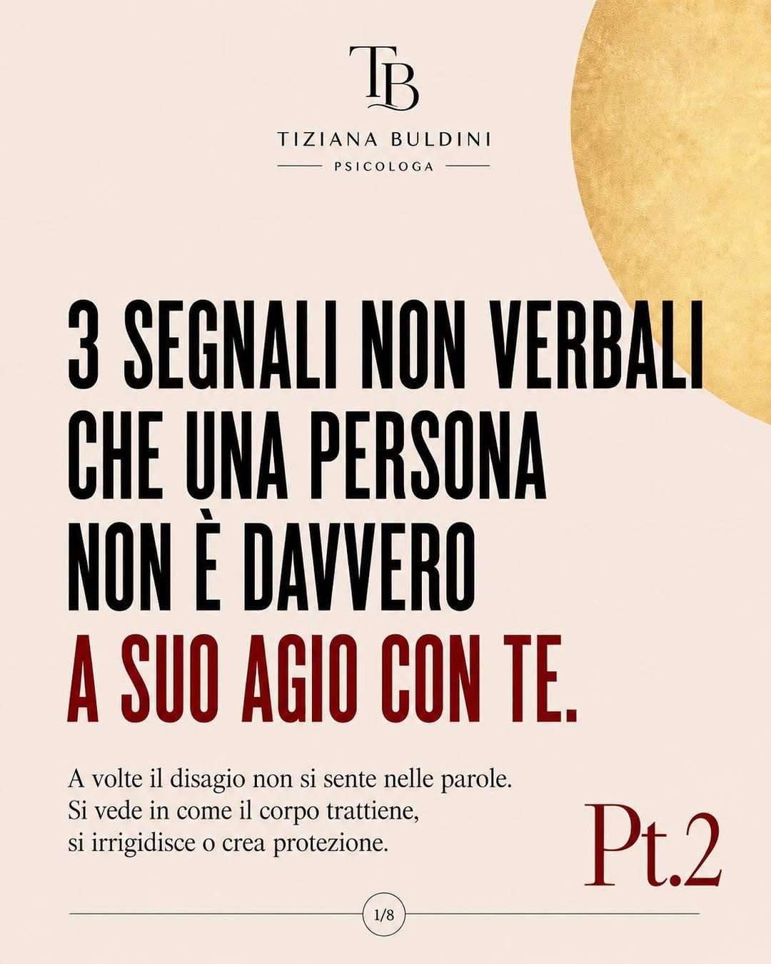 Post 3 by Dott.ssa Tiziana Buldini | Psicoterapeuta Spec. on Instagram (carousel)
