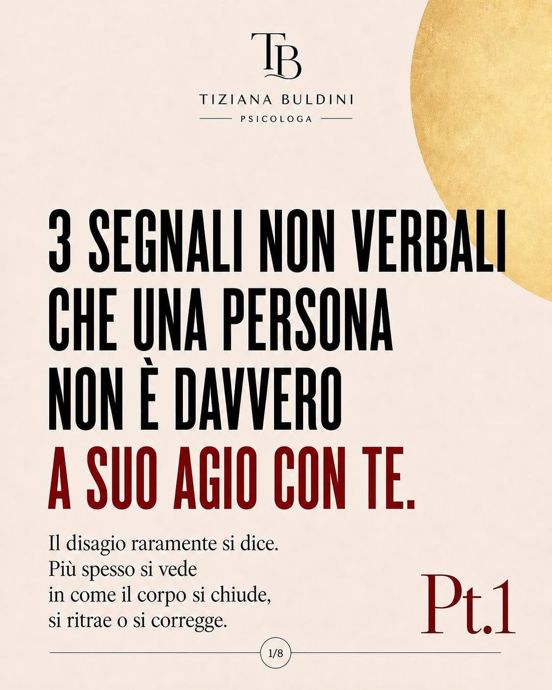 Post 7 by Dott.ssa Tiziana Buldini | Psicoterapeuta Spec. on Instagram (carousel)