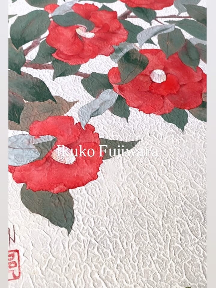 Post 4 by 日本画 藤原 郁子 on Instagram (carousel)