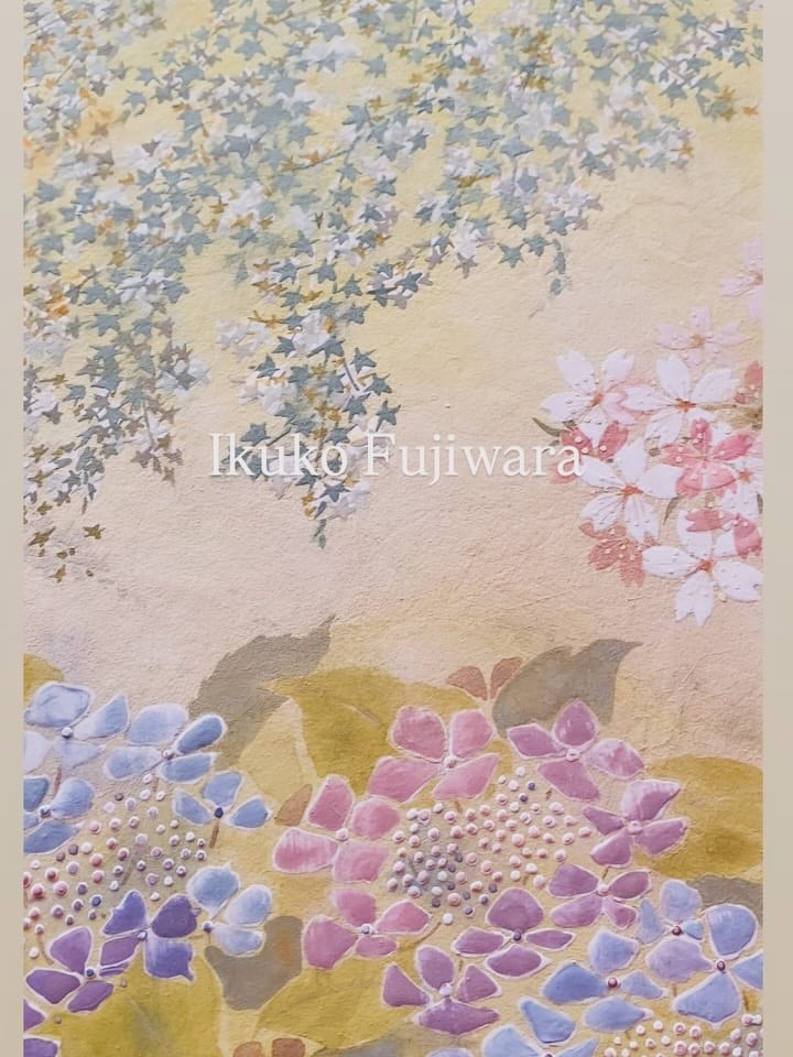 Post 5 by 日本画 藤原 郁子 on Instagram (carousel)