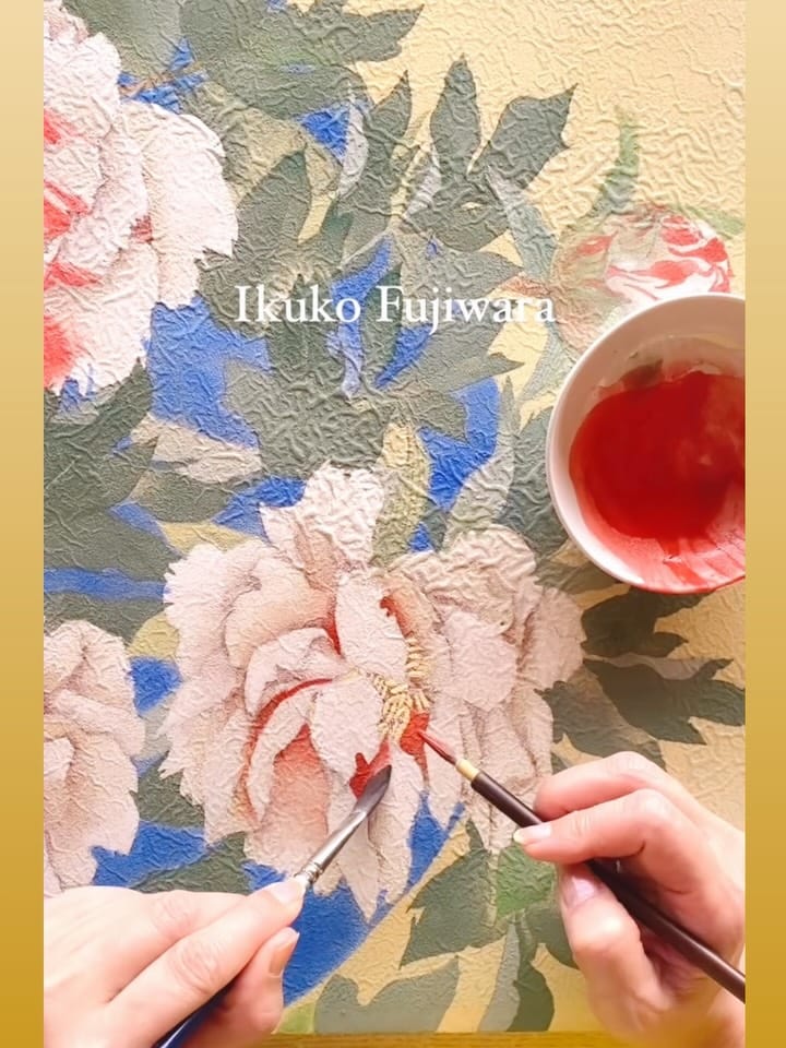 Post 7 by 日本画 藤原 郁子 on Instagram (carousel)