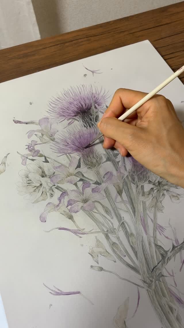 Post 7 by 稲田 早紀　INADA Saki | 画家 on Instagram (video)
