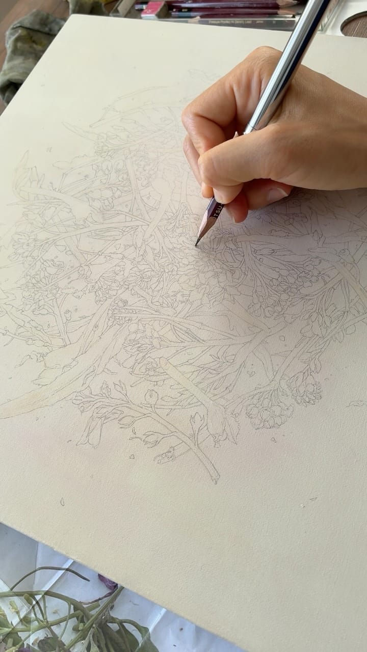 Post 4 by 稲田 早紀　INADA Saki | 画家 on Instagram (video)