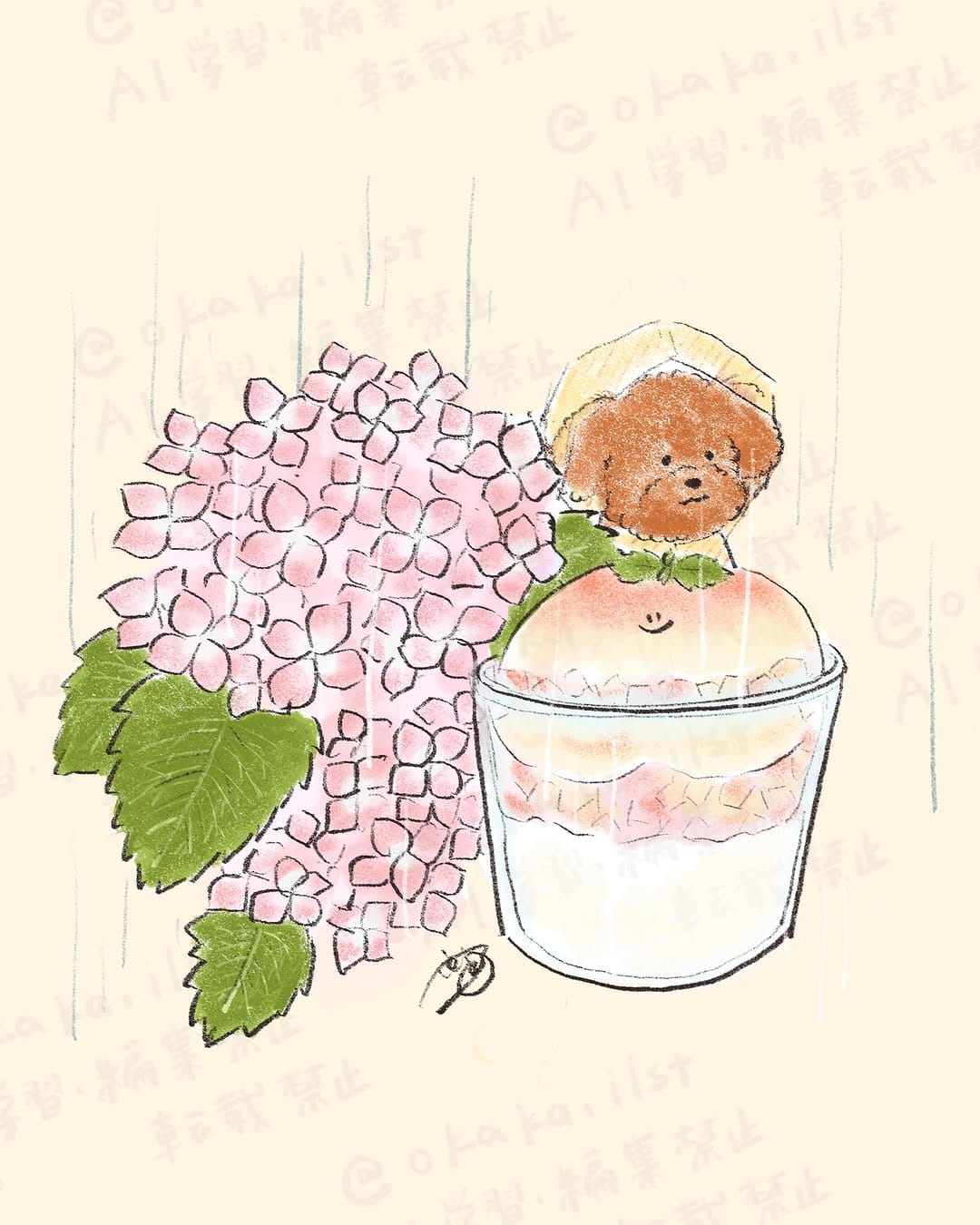 Post 5 by 楓子| 犬と食べ物のイラストレーター on Instagram (carousel)