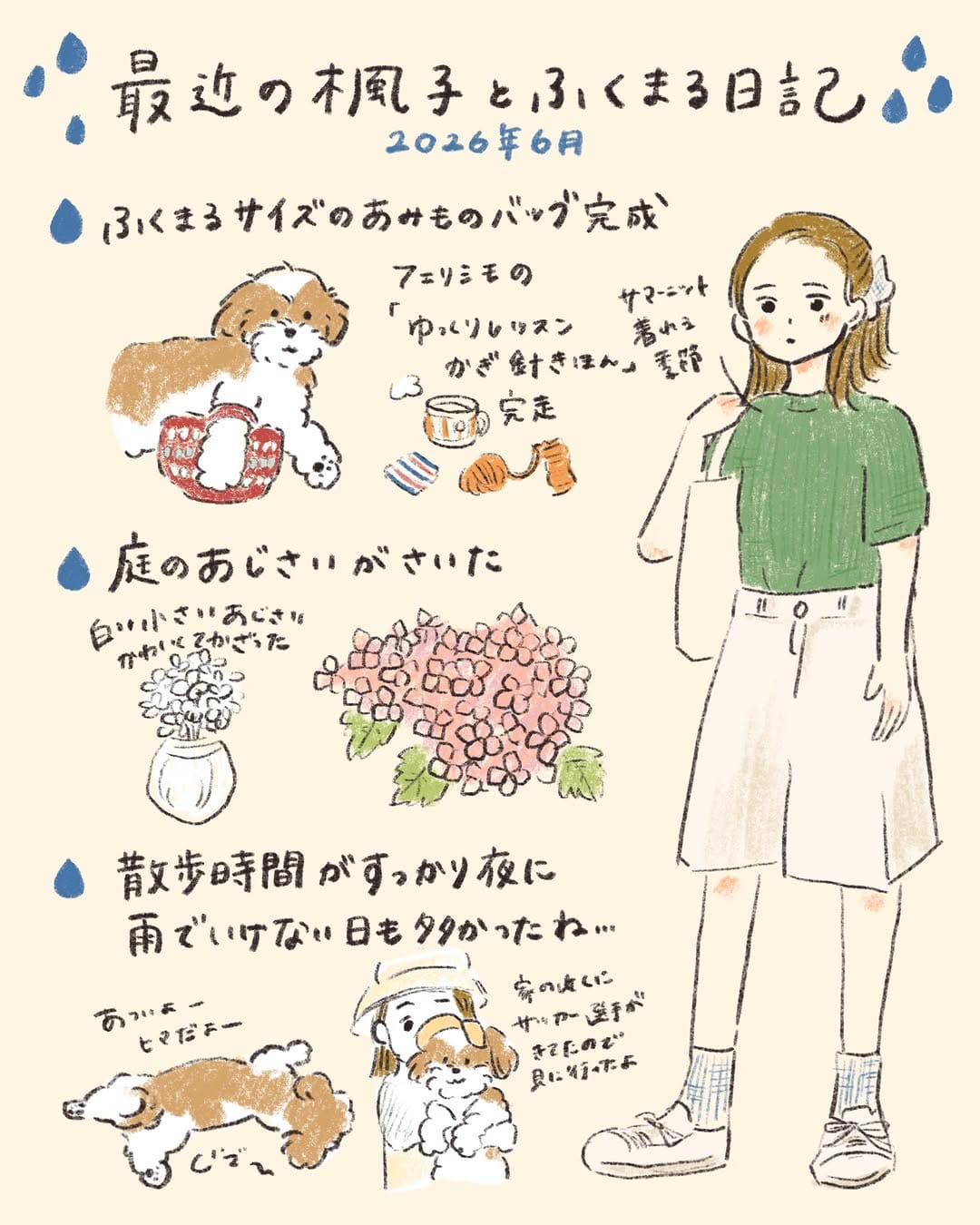Post 3 by 楓子| 犬と食べ物のイラストレーター on Instagram (carousel)