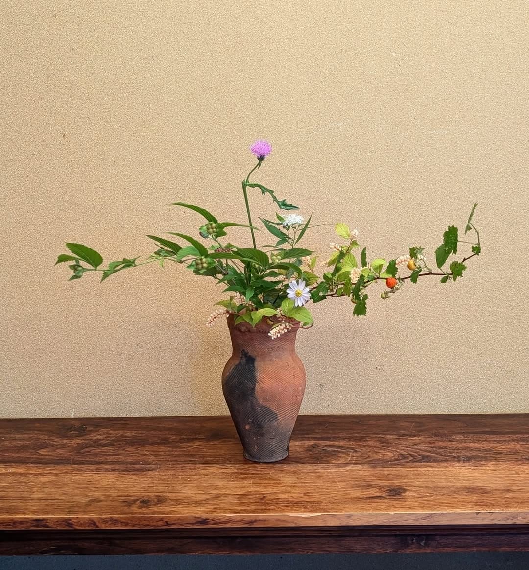 Post 5 by 横川志歩・緑蔭花　なげいれ 花の教室 on Instagram (carousel)