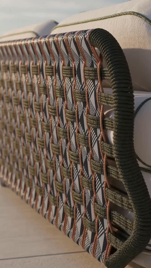 Post 2 by Zimmer | Outdoor Furniture | Woven Architectural Panel on Instagram (video)