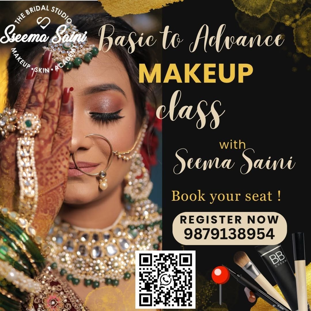 Post 9 by Seema Saini | Best Bridal Makeup Vadodara on Instagram (image)