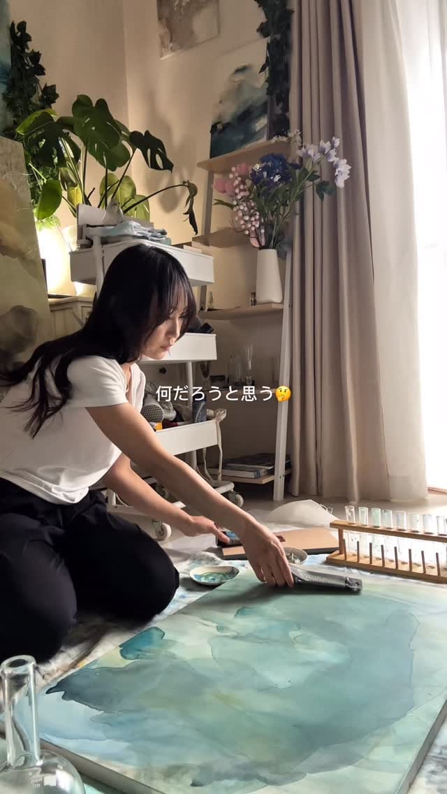 Post 9 by 藤理沙子(Risako Fuji)/現代アーティスト on Instagram (video)