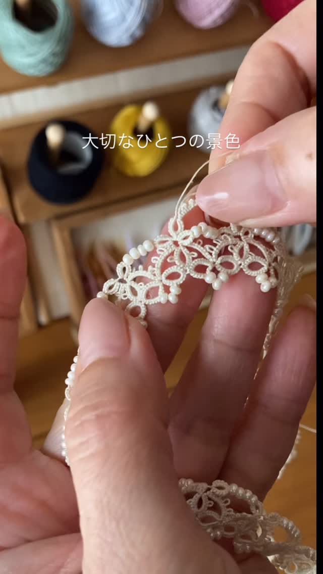 Post 10 by chiarare〖キアラーレ 〗タティングレース on Instagram (video)
