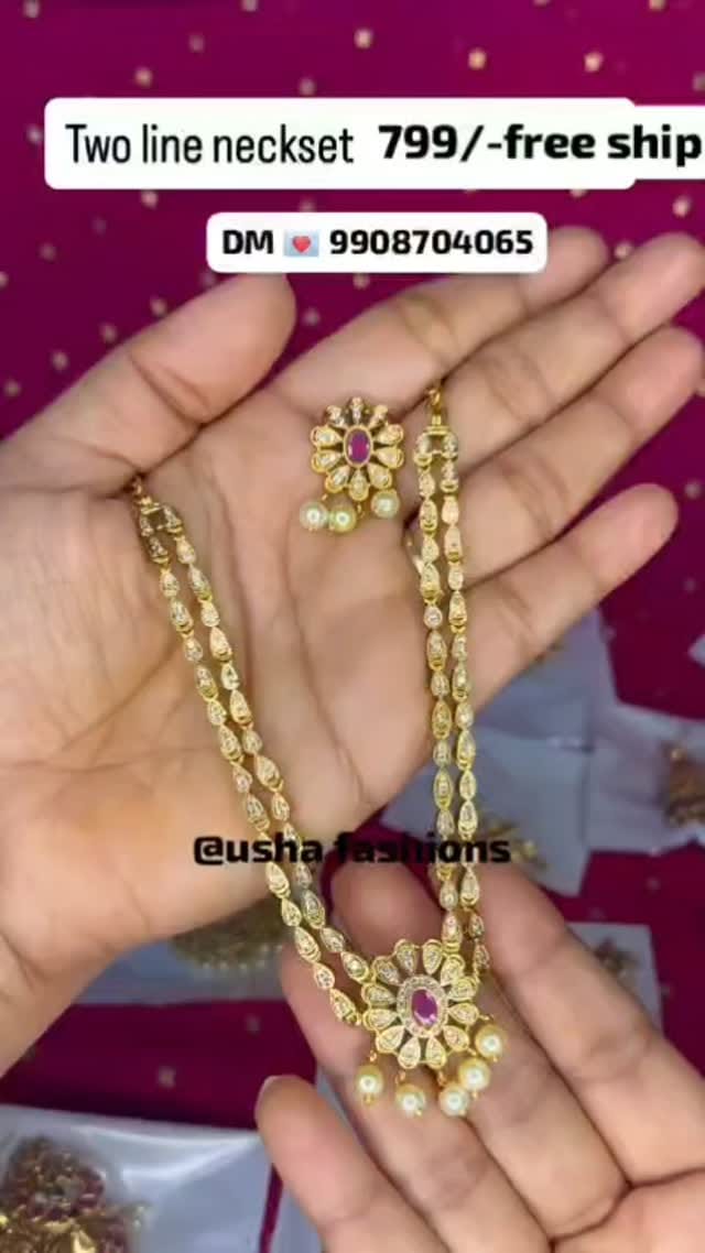 Post 3 by usha fashions on Instagram (video)