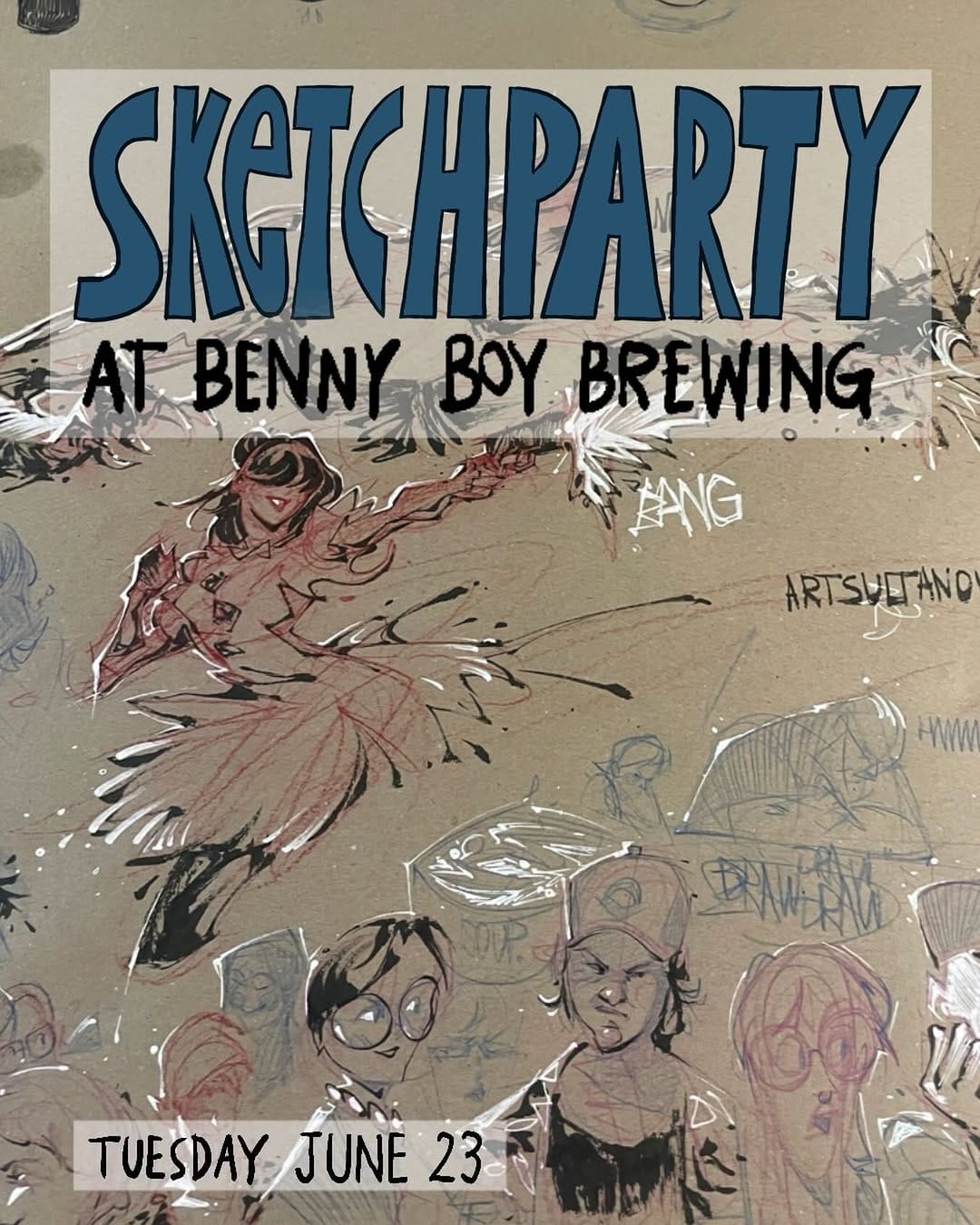 Post 1 by Sketchparty LA on Instagram (image)