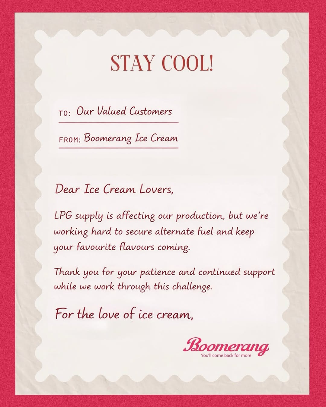 Post 10 by Boomerang Ice Cream on Instagram (image)