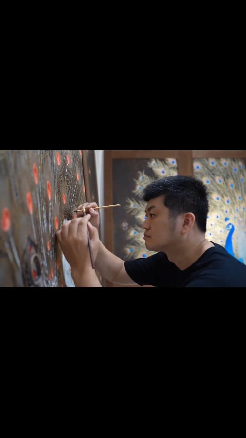Post 3 by 並木秀俊　画家/截金作家 on Instagram (video)