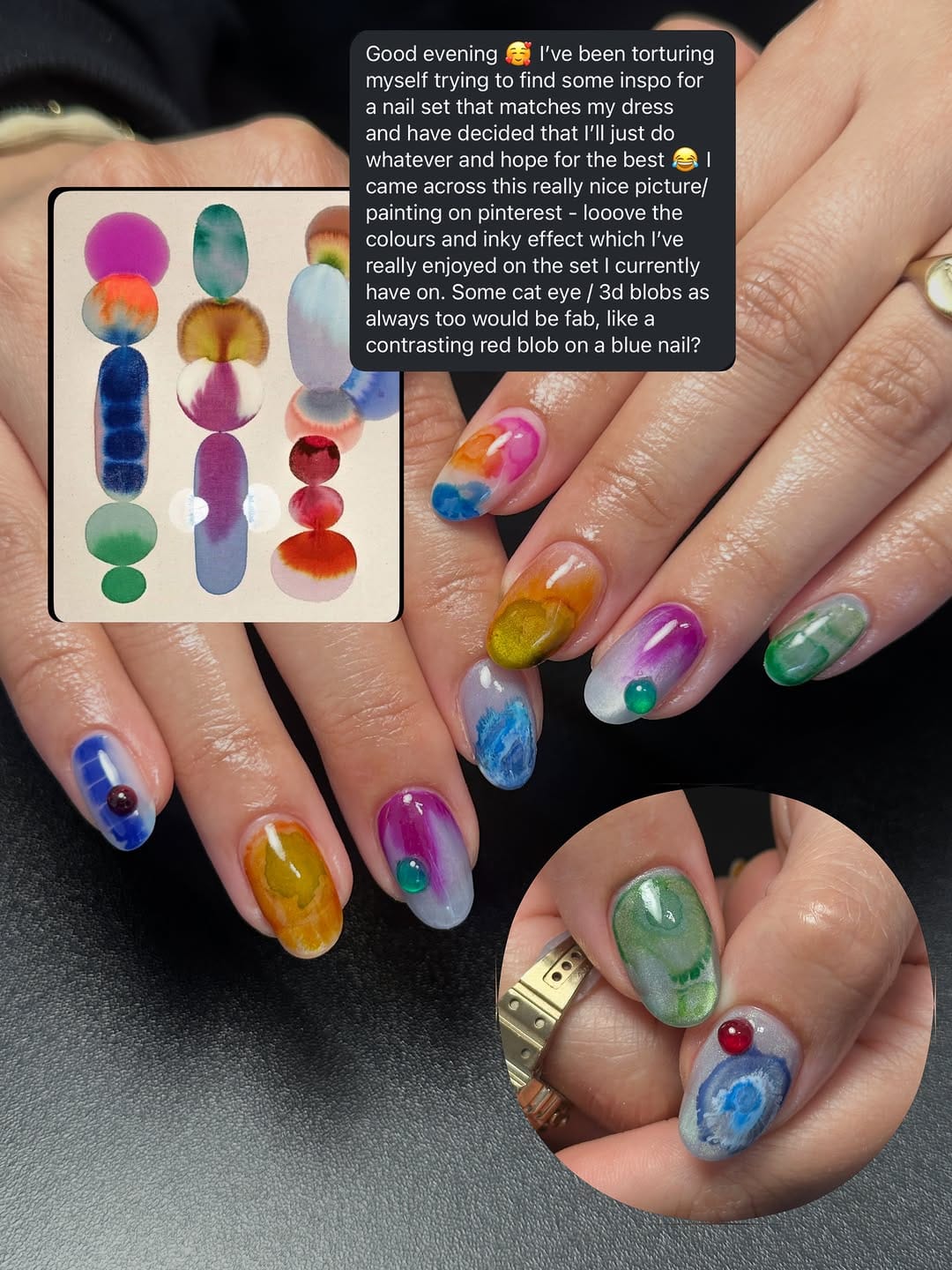 Post 4 by tasha solanki | cat eye, chrome & nuance nails | manchester on Instagram (image)