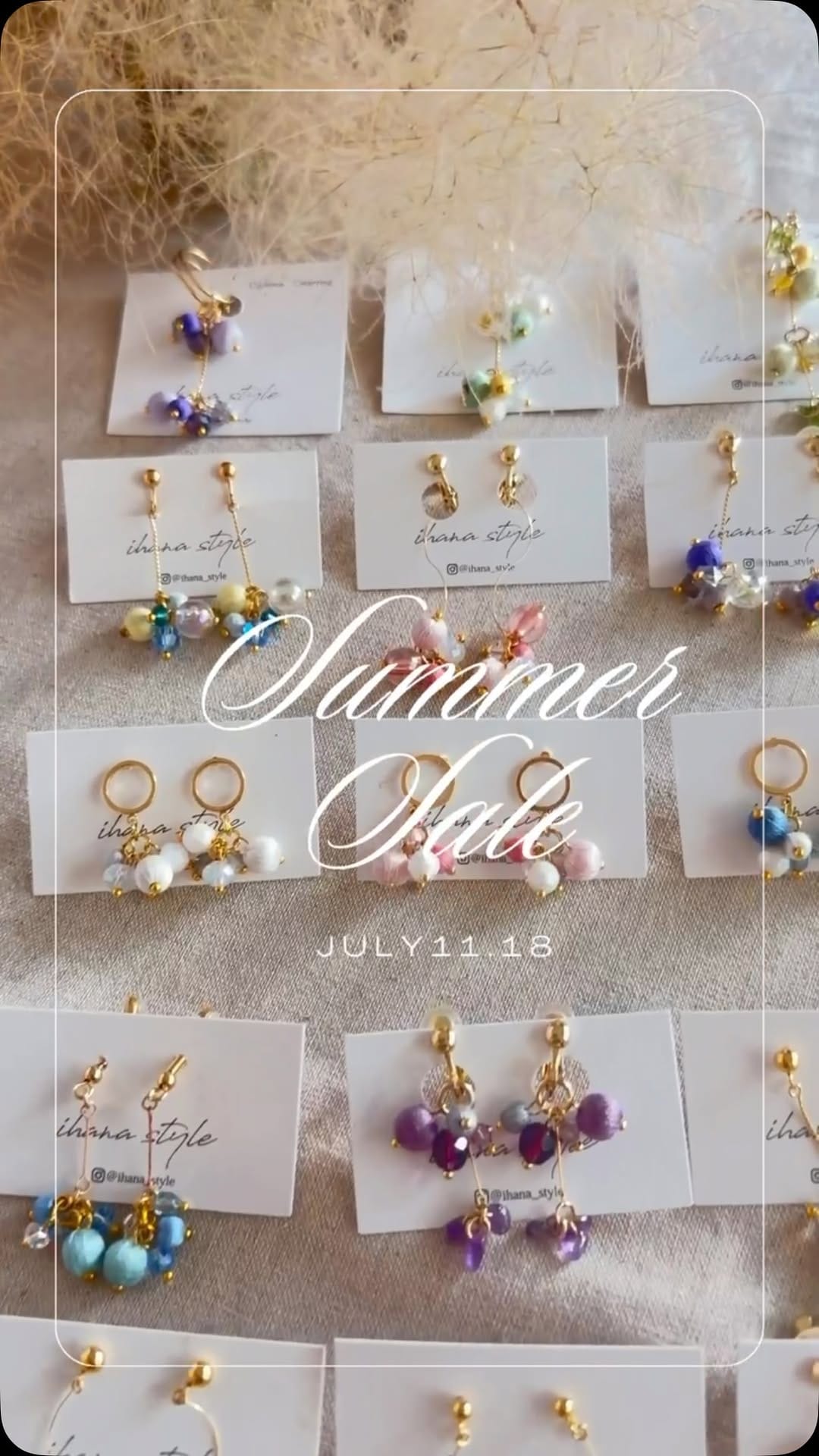 Post 1 by 煌めく刺繍糸のアクセサリー ihana style on Instagram (video)