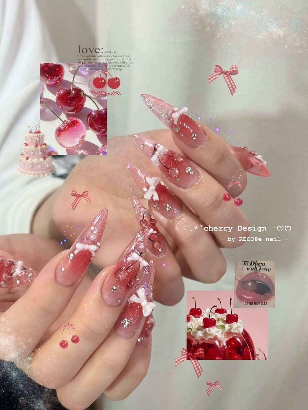 Post 8 by ♡⃛.*ﾟRECOPe nail .⋆♡⃛ girly ♡⃛ vintage ♡⃛ kirakira ♡⃛ on Instagram (carousel)