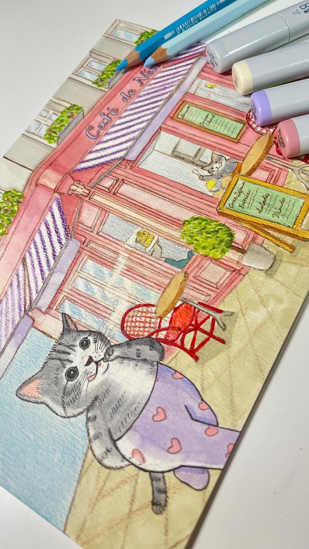 Post 4 by pigta(ピグタ) ｜ タイツ猫イラストレーター【タイツメイト】 on Instagram (video)