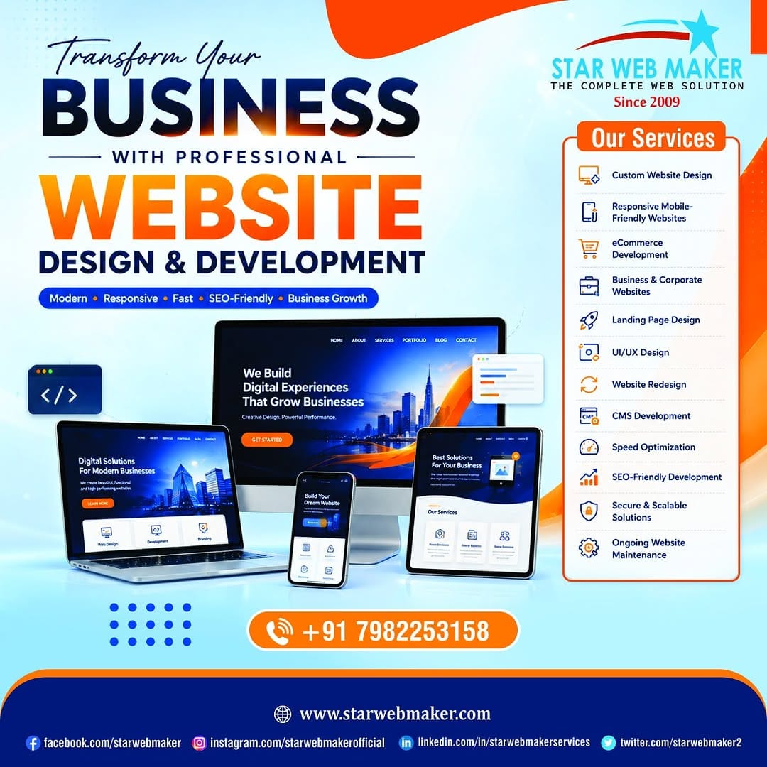Post 5 by Star Web Maker Services Pvt Ltd on Instagram (image)