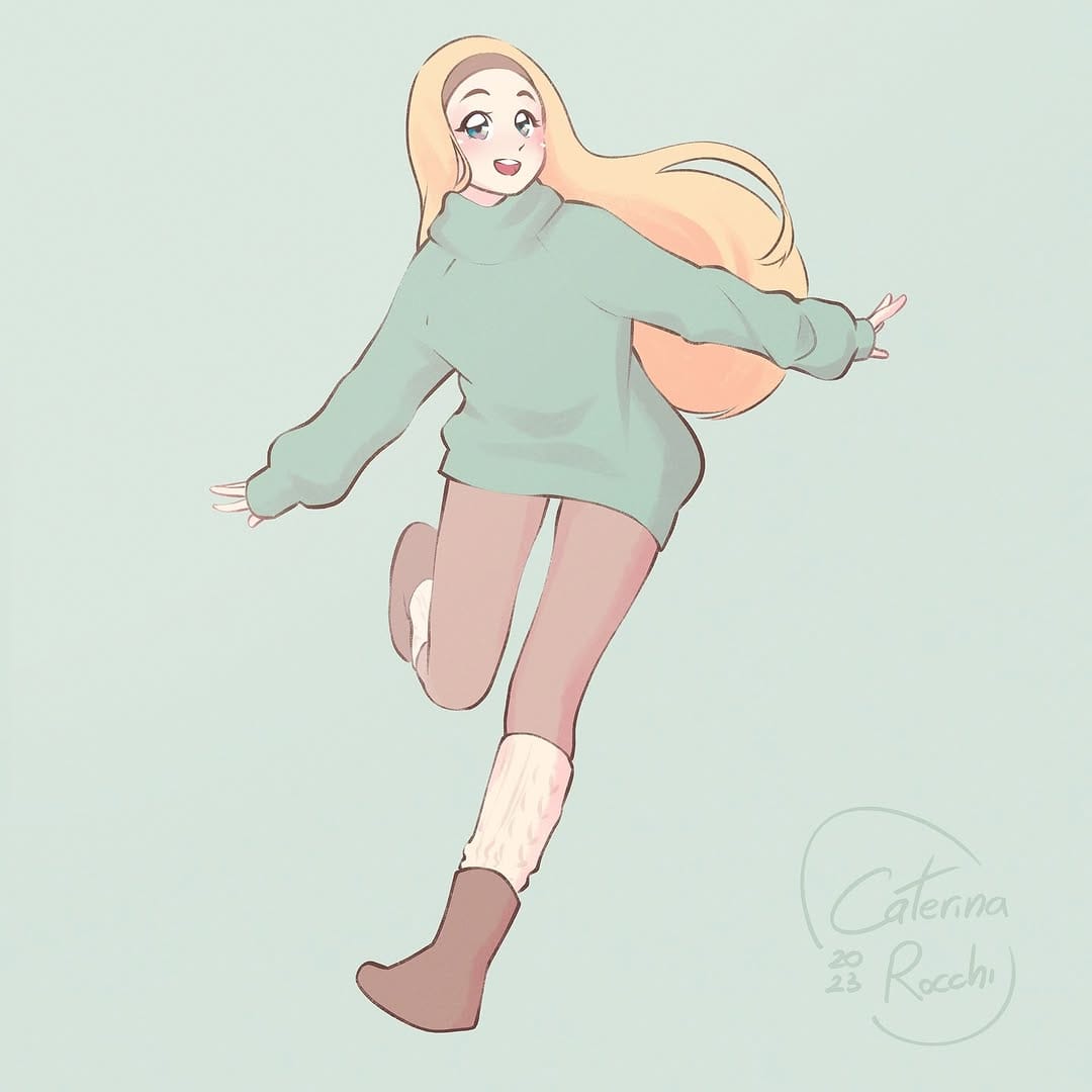 Post 3 by Caterina Rocchi • Anime Artist on Instagram (image)