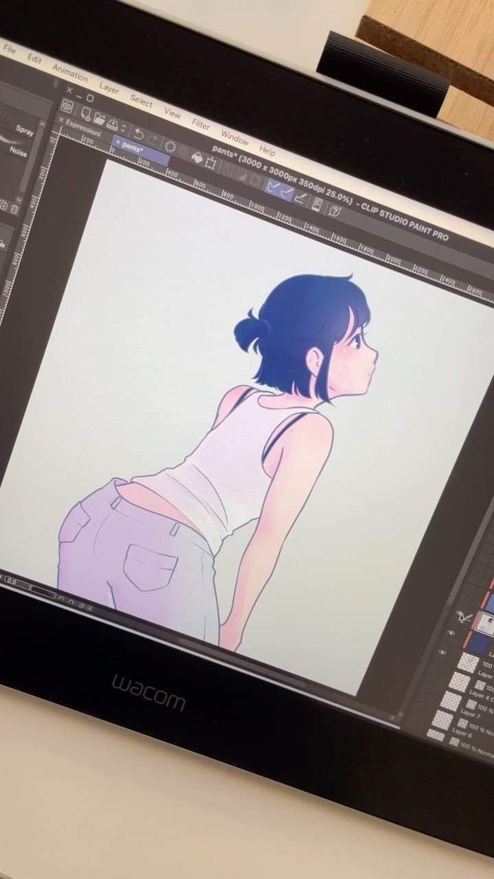 Post 6 by Caterina Rocchi • Anime Artist on Instagram (video)