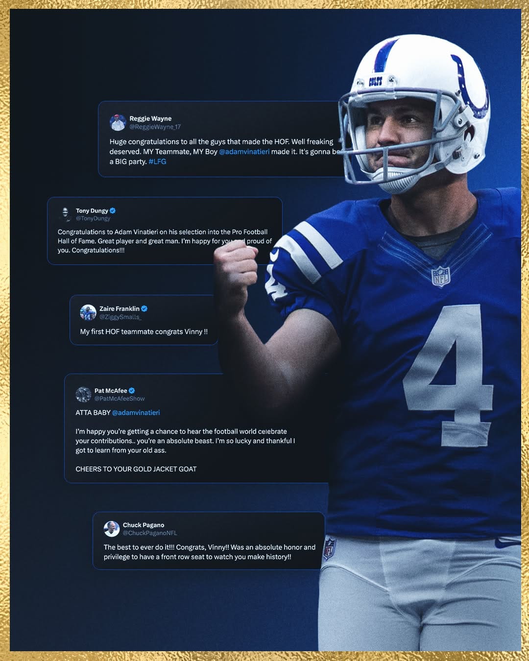 Post 8 by Adam Vinatieri on Instagram (image)