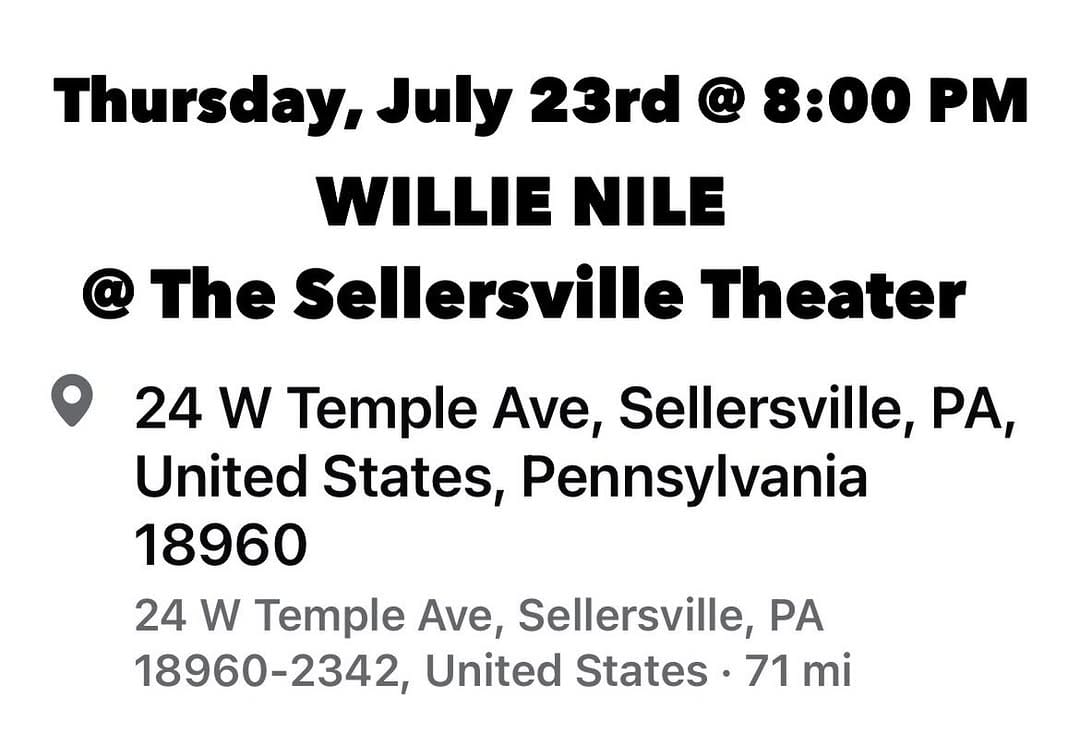 Post 8 by Willie Nile on Instagram (image)
