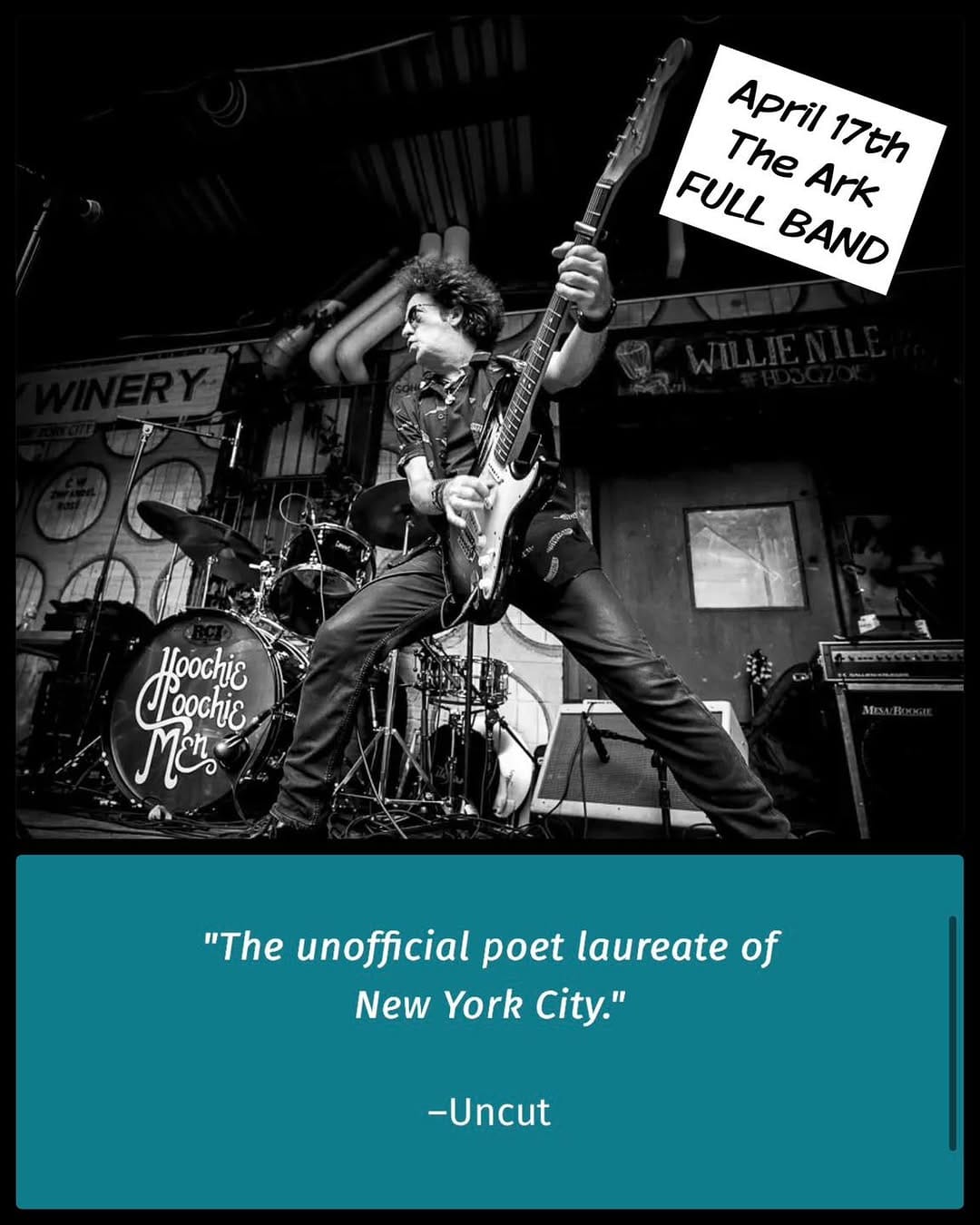 Post 6 by Willie Nile on Instagram (image)