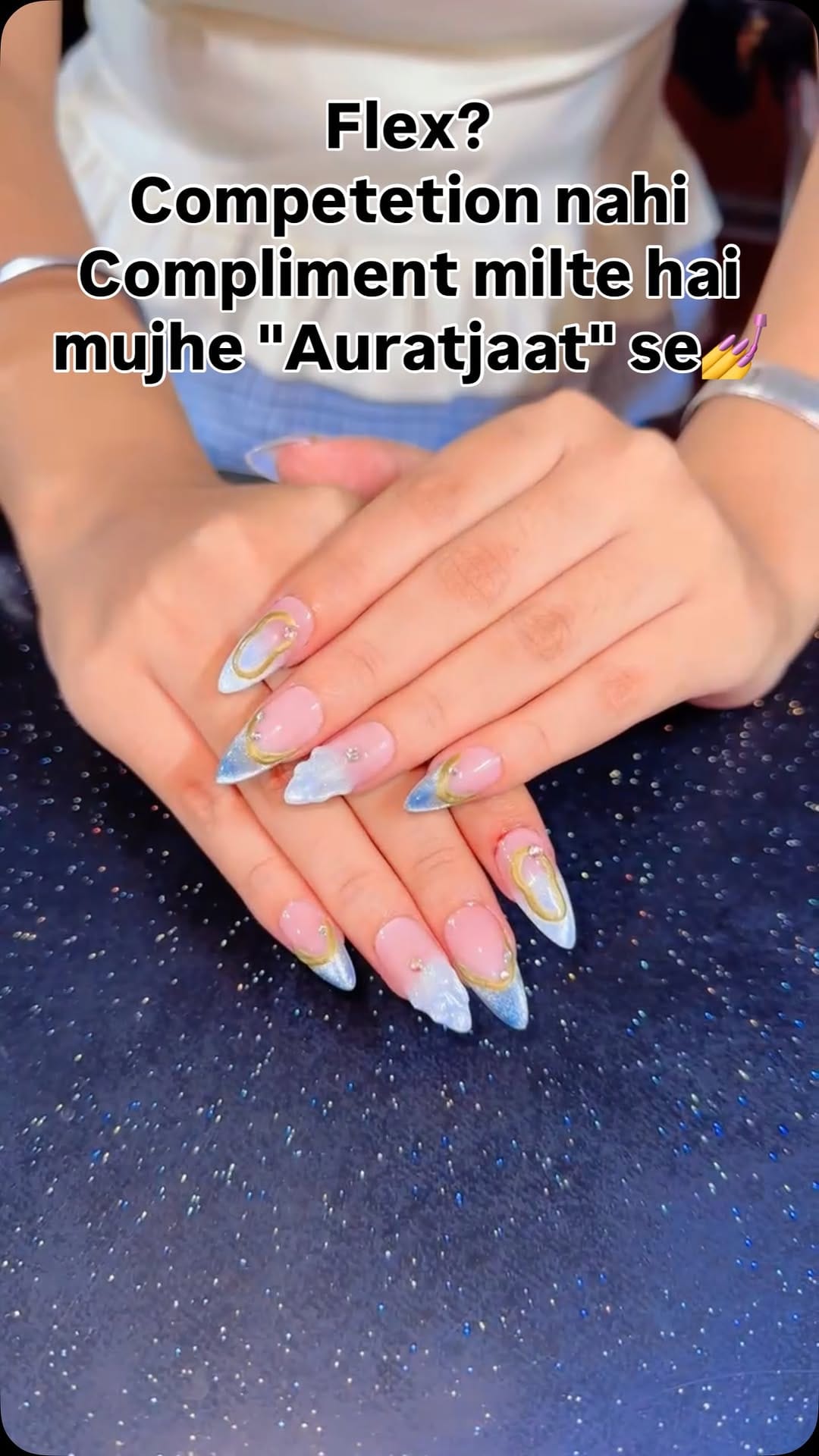 Post 1 by Nails by Palak Malik on Instagram (video)