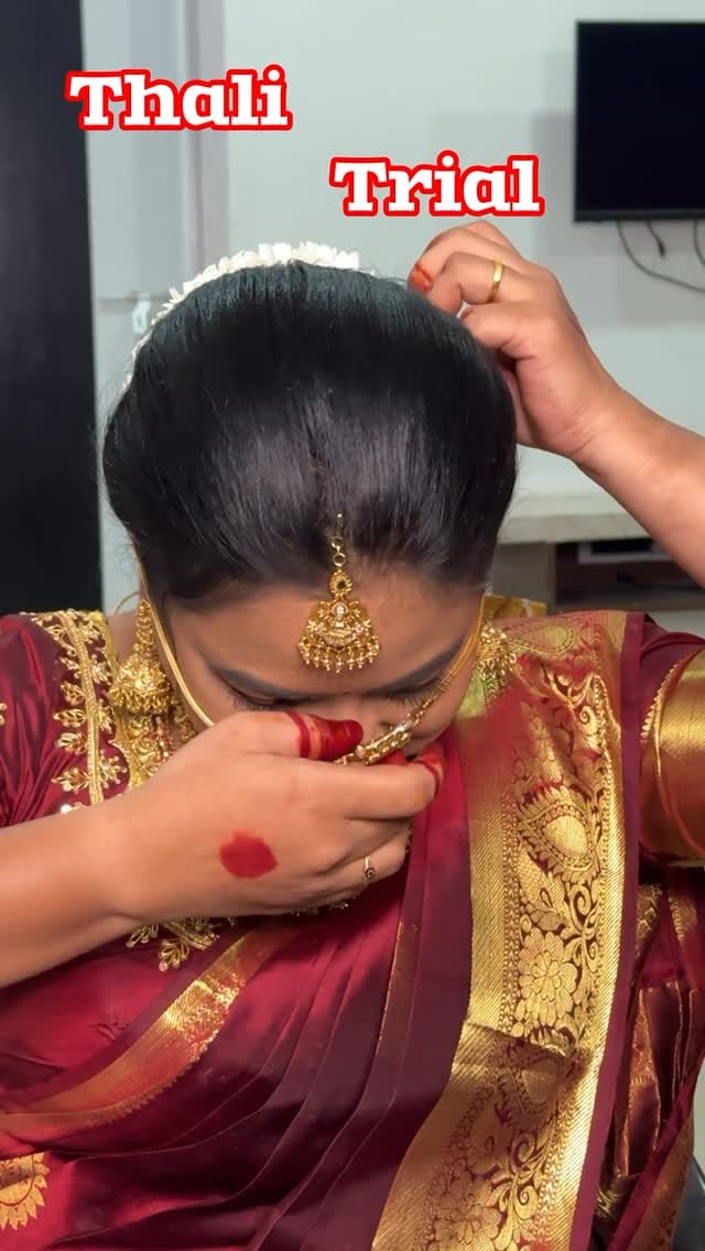 Post 10 by Chennai Makeup Artist Sanaras Nikitha on Instagram (video)