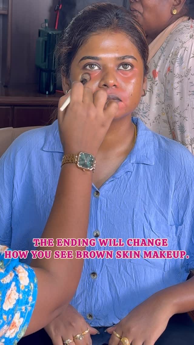 Post 5 by Chennai Makeup Artist Sanaras Nikitha on Instagram (video)