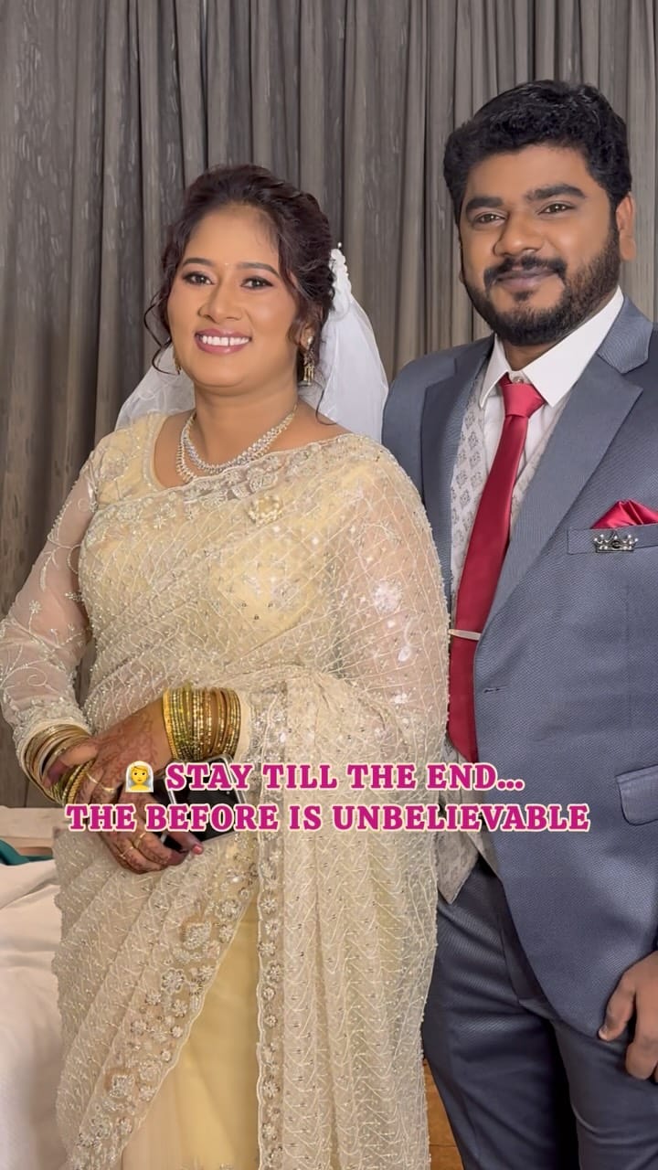 Post 2 by Chennai Makeup Artist Sanaras Nikitha on Instagram (video)