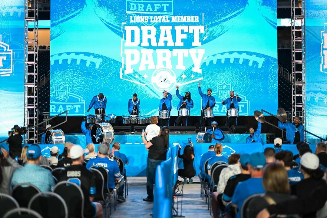 Post 6 by Detroit Lions Drumline on Instagram (carousel)