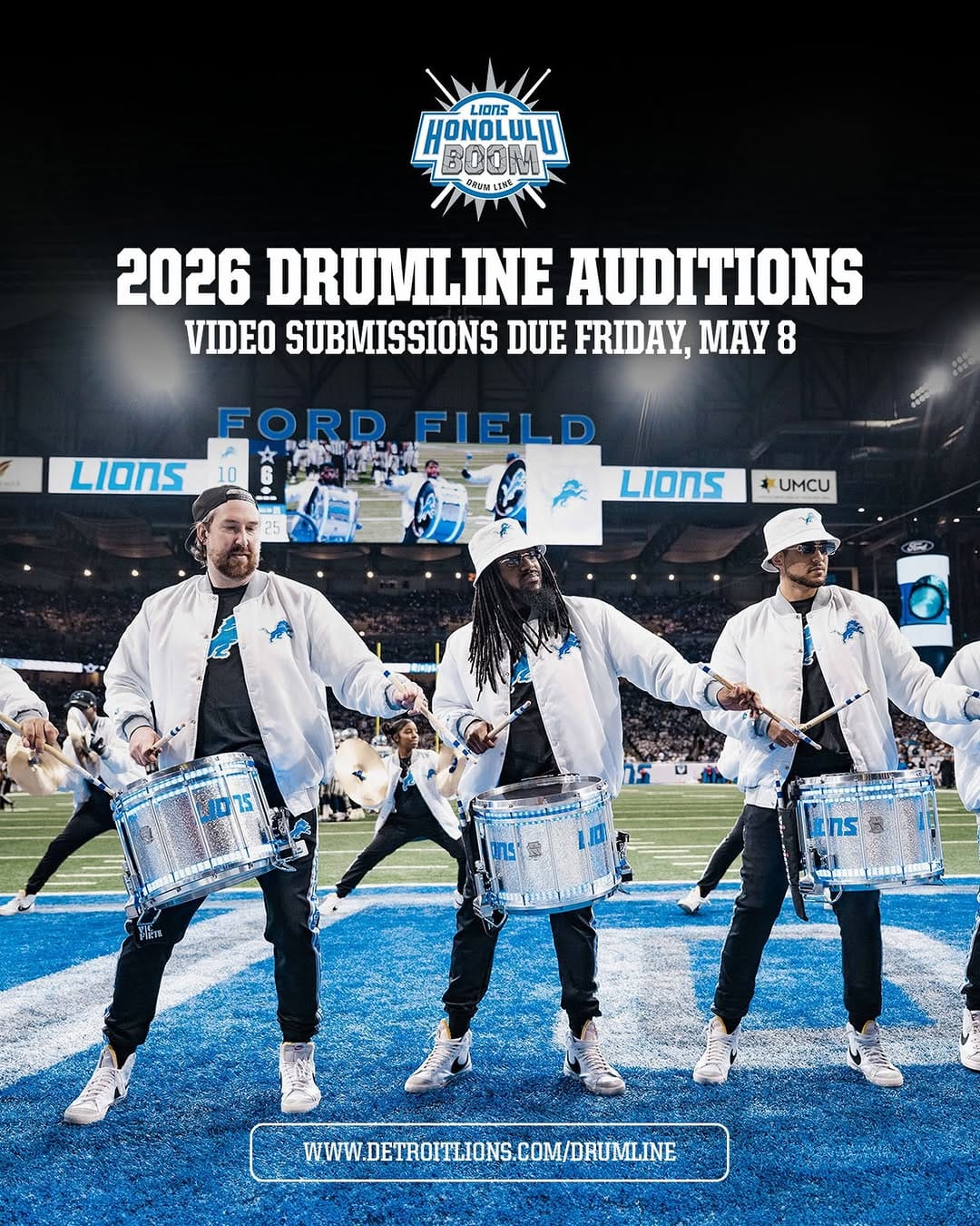 Post 10 by Detroit Lions Drumline on Instagram (image)