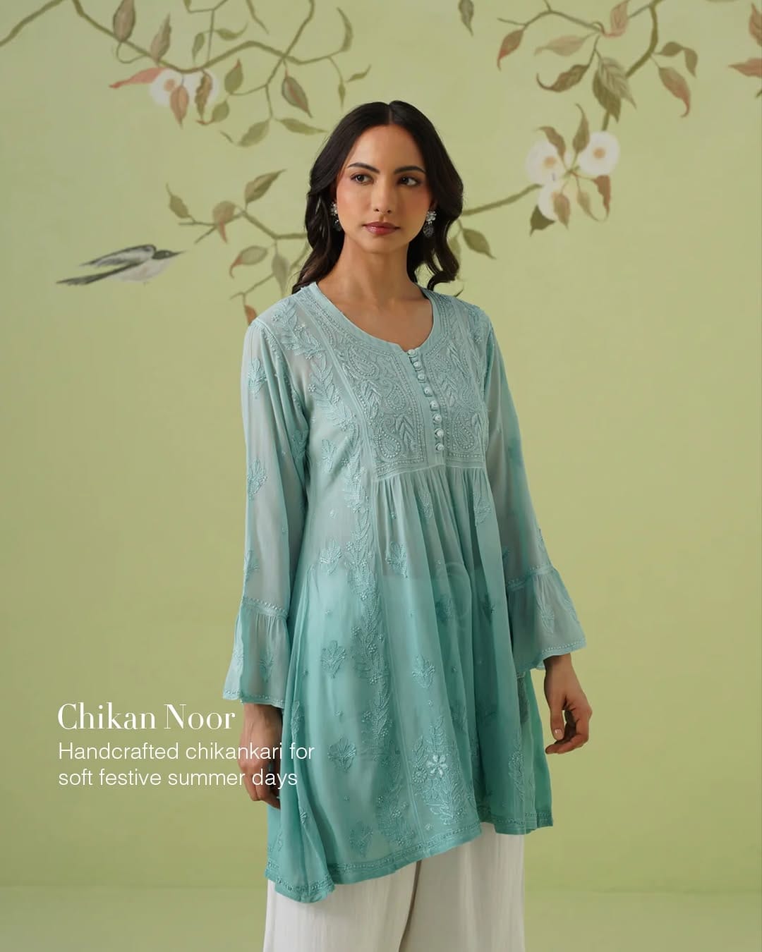 Post 1 by Alekhya Chikankari By Suhani on Instagram (image)