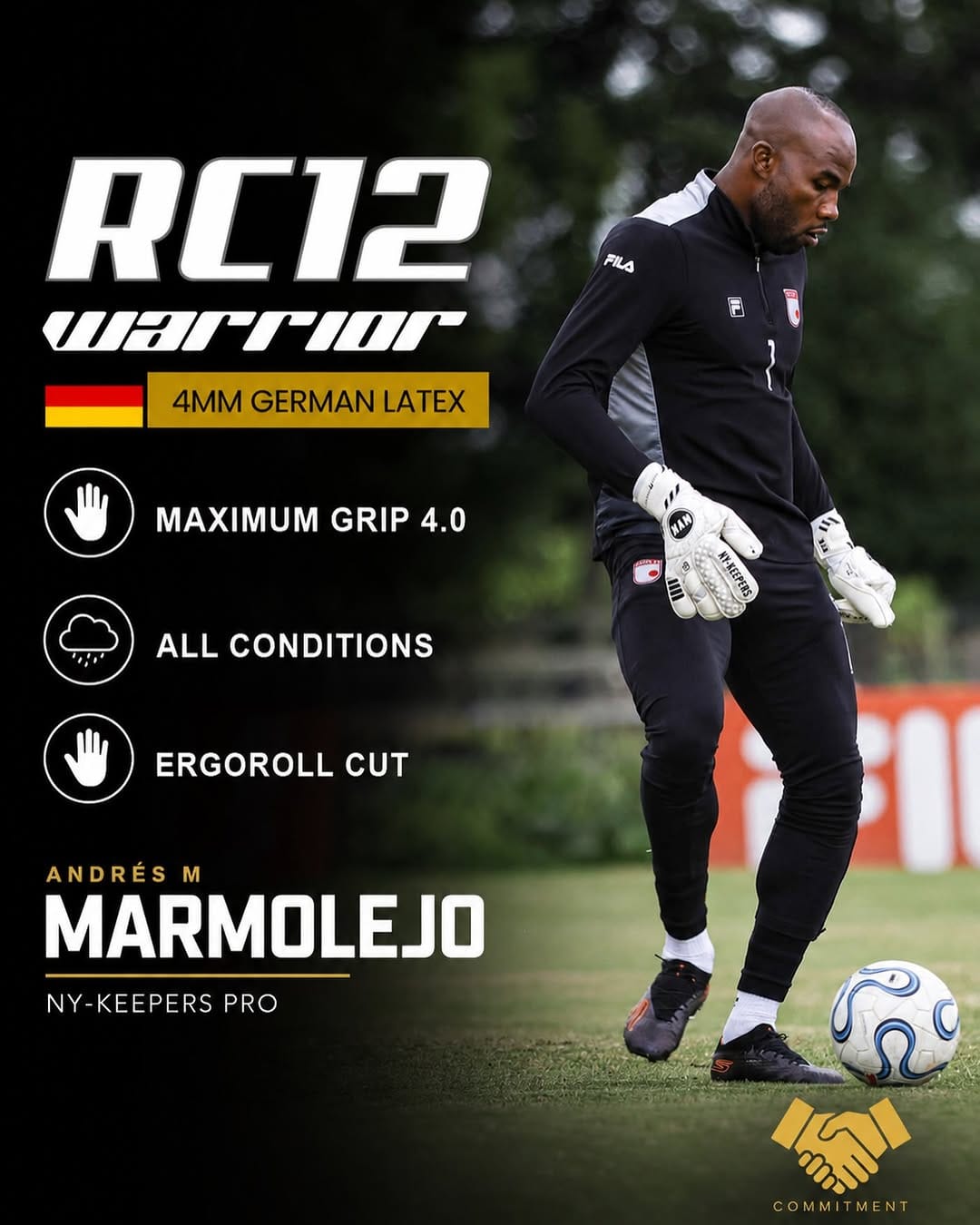 Post 1 by NYK - Sport | Goalkeeper Gloves on Instagram (image)