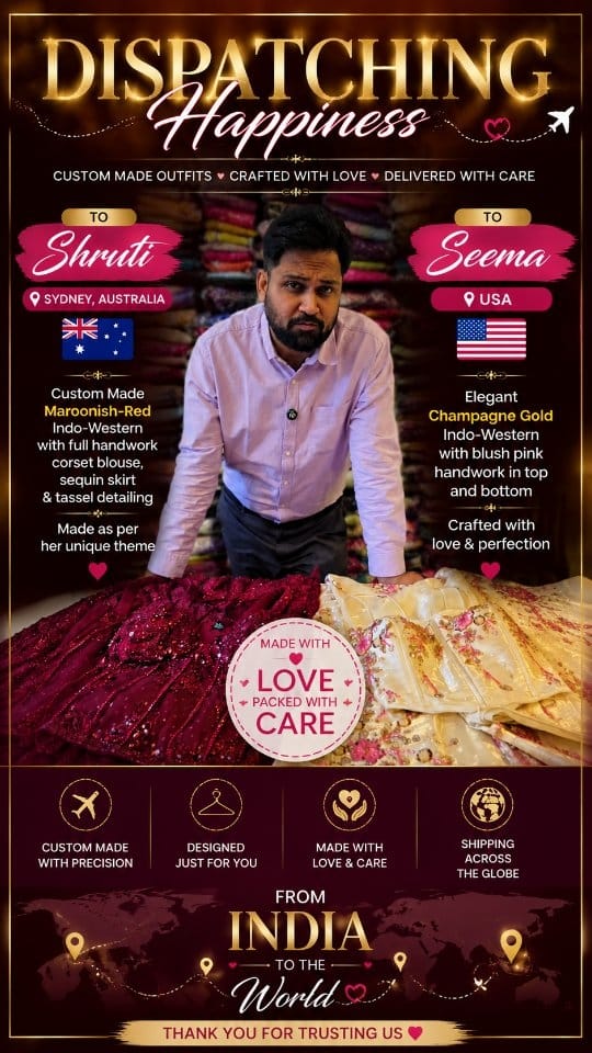 Post 5 by Shri Krishnam Designers |Sarees,Indo Western,Lehengas Mumbai on Instagram (video)