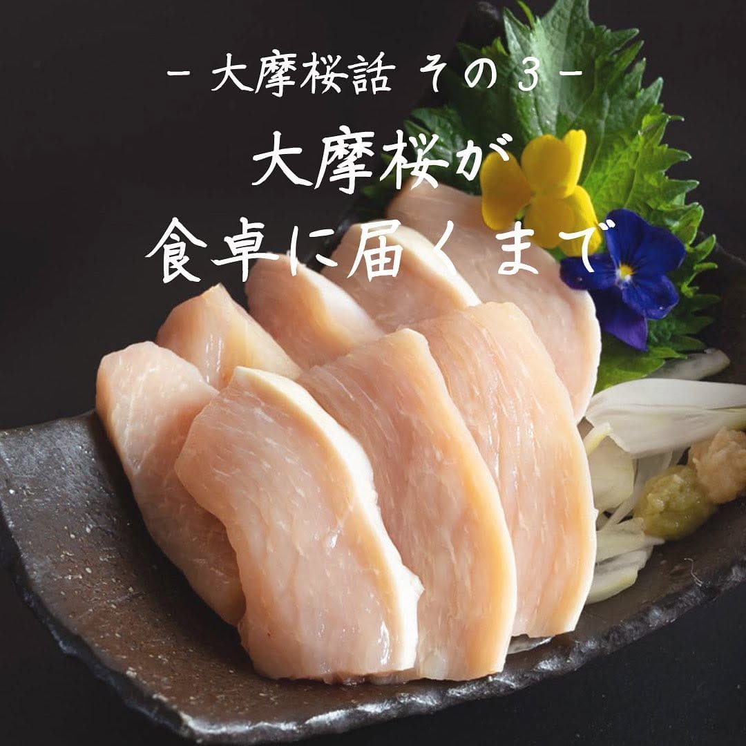 Post 8 by 鹿児島 知覧☆『かしわ・鶏刺し専門店 大摩桜』生産農場直売所 on Instagram (carousel)