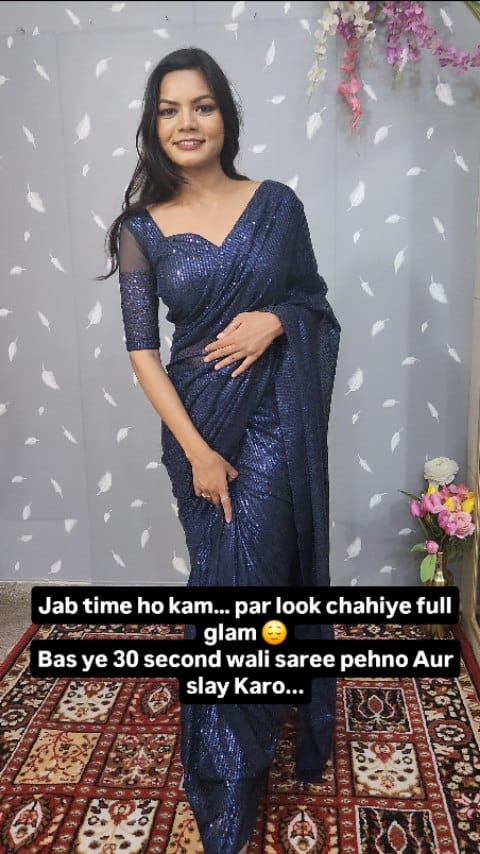 Post 9 by Sandhya | Custom Indian outfits on Instagram (video)
