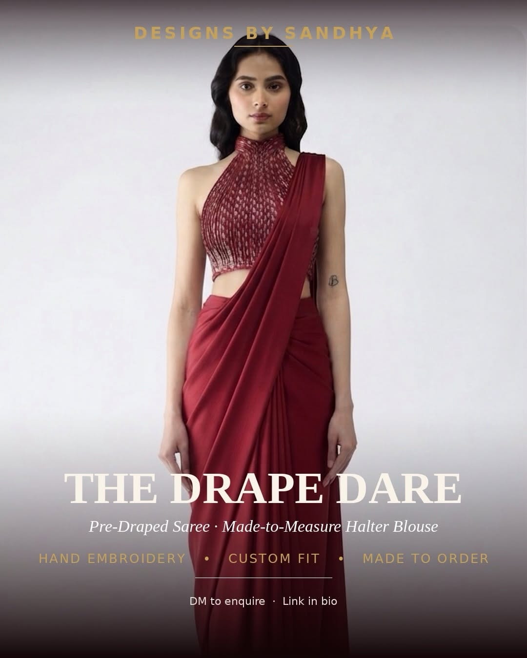 Post 2 by Sandhya | Custom Indian outfits on Instagram (carousel)